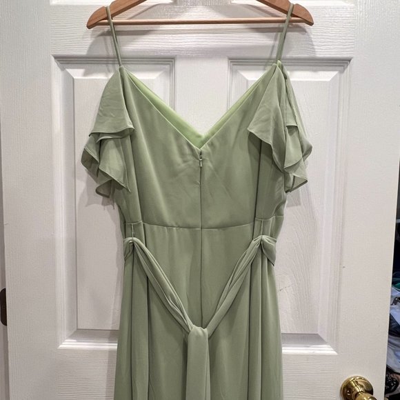 NWT Bill Levkoff Bridsmaid Dress Style 1550 in Pistachio Size 16 - Picture 14 of 15